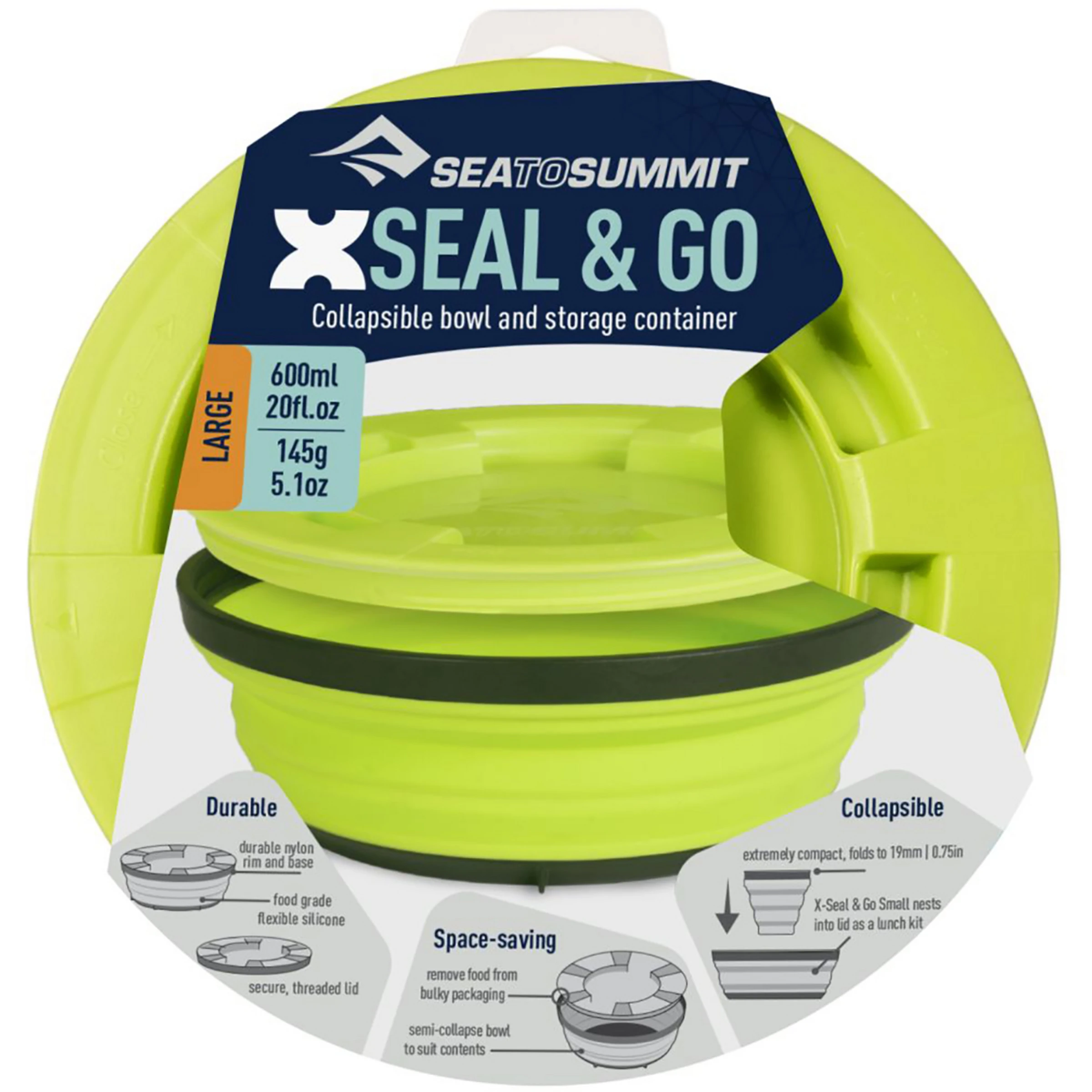 Sea To Summit XSeal And Go Large Folding Bowl 2 Sea To Summit XSeal And Go Large Folding Bowl - Image 2