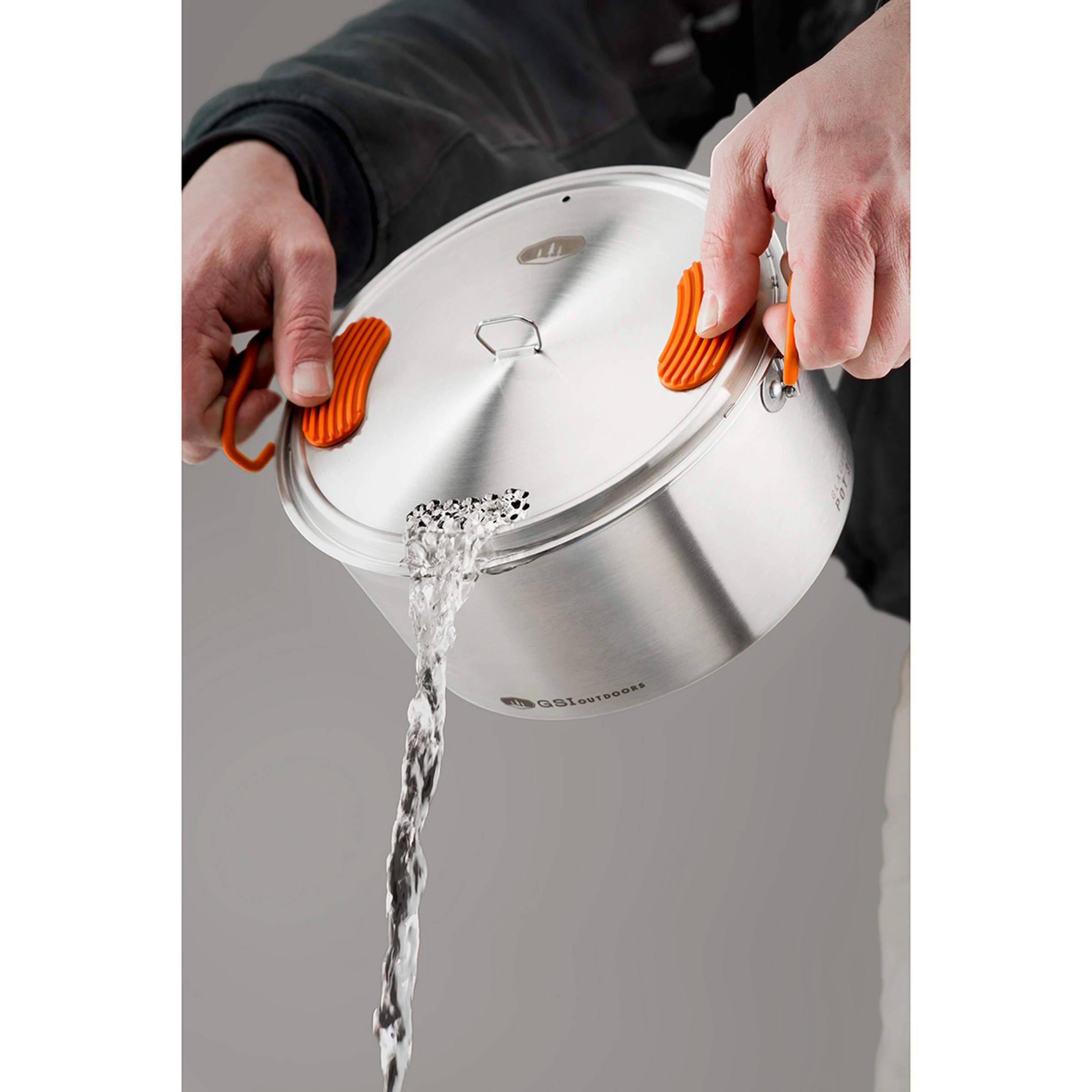 GSI Glacier Stainless Base Camper Medium Cookware 11 GSI Glacier Stainless Base Camper Medium Cookware - Image 11