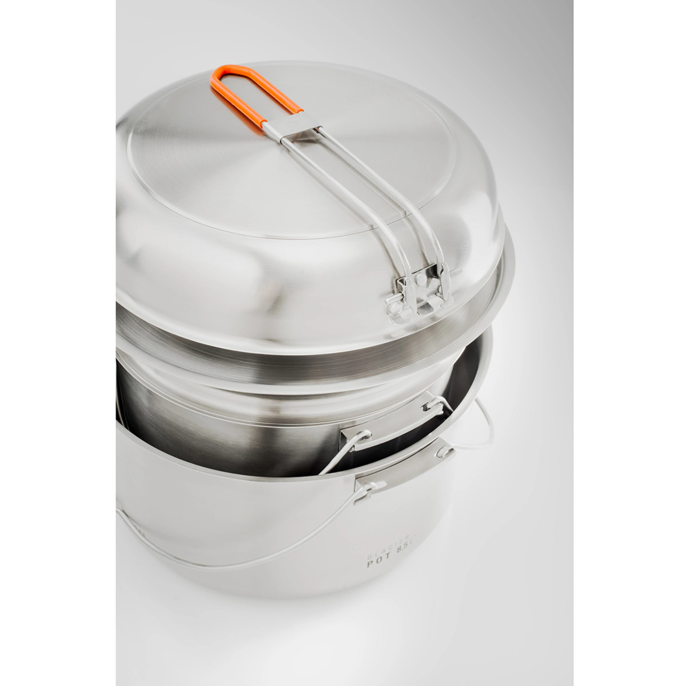 GSI Glacier Stainless Troop Cook Set 2 GSI Glacier Stainless Troop Cook Set - Image 2