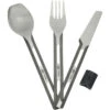 Esbit Titanium Cutlery Set With Silicone Sleeve
